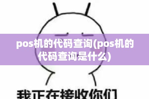 pos机的代码查询(pos机的代码查询是什么)