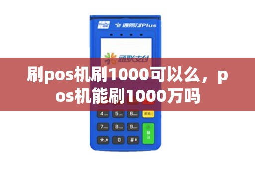 刷pos机刷1000可以么，pos机能刷1000万吗