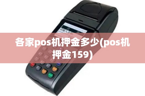 各家pos机押金多少(pos机押金159)