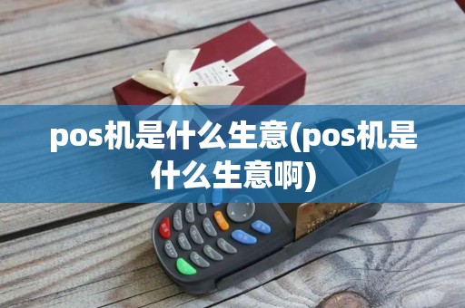 pos机是什么生意(pos机是什么生意啊)