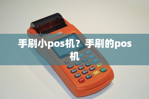 手刷小pos机？手刷的pos机
