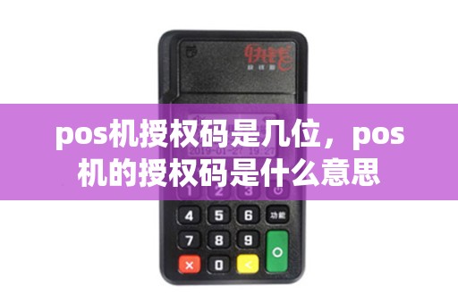 pos机授权码是几位，pos机的授权码是什么意思