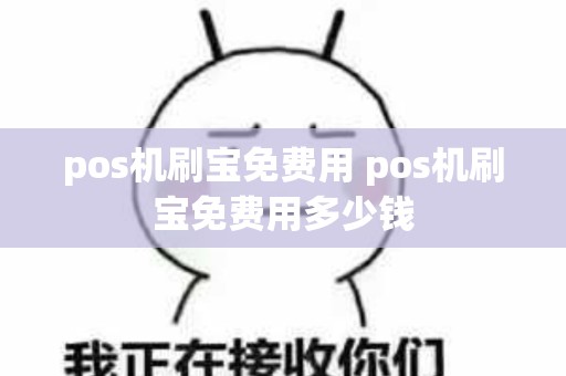 pos机刷宝免费用 pos机刷宝免费用多少钱