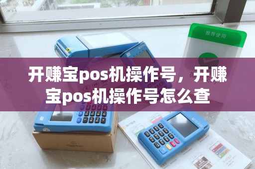 开赚宝pos机操作号，开赚宝pos机操作号怎么查