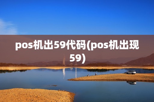 pos机出59代码(pos机出现59)