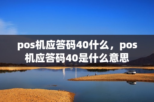 pos机应答码40什么，pos机应答码40是什么意思