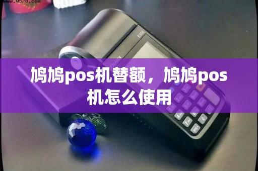 鸠鸠pos机替额，鸠鸠pos机怎么使用
