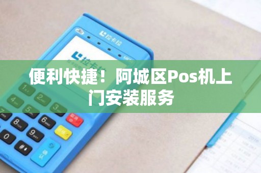 便利快捷！阿城区Pos机上门安装服务
