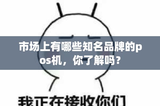 市场上有哪些知名品牌的pos机，你了解吗？