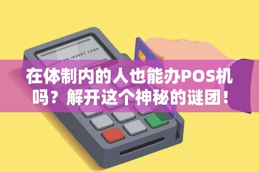 在体制内的人也能办POS机吗？解开这个神秘的谜团！