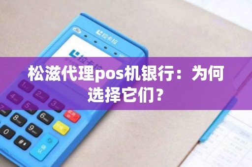 松滋代理pos机银行：为何选择它们？