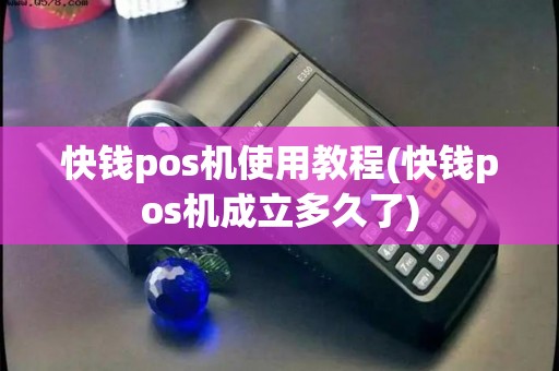 快钱pos机使用教程(快钱pos机成立多久了)