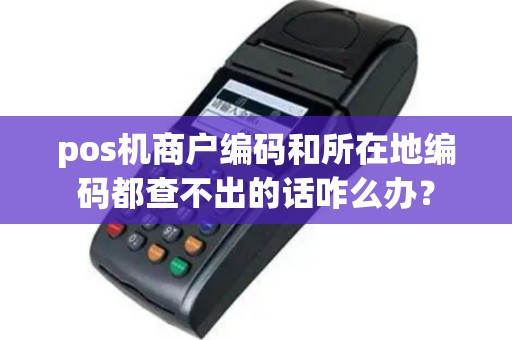 pos机商户编码和所在地编码都查不出的话咋么办？