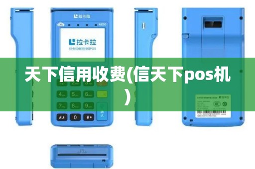 天下信用收费(信天下pos机)