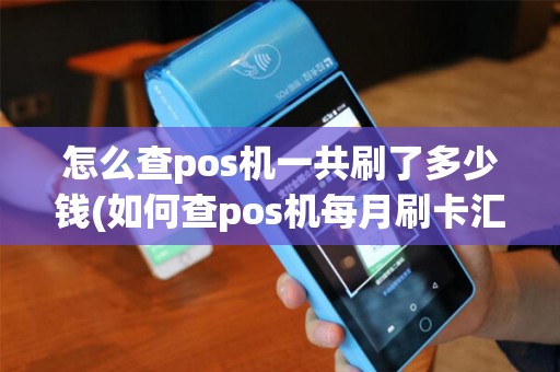 怎么查pos机一共刷了多少钱(如何查pos机每月刷卡汇总)