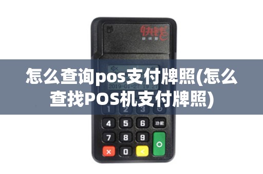怎么查询pos支付牌照(怎么查找POS机支付牌照)