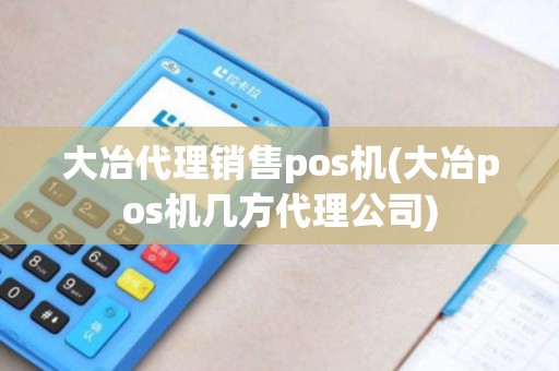 大冶代理销售pos机(大冶pos机几方代理公司)