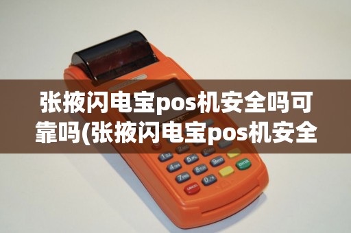 张掖闪电宝pos机安全吗可靠吗(张掖闪电宝pos机安全吗)