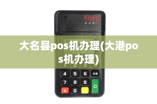 大名县pos机办理(大港pos机办理)