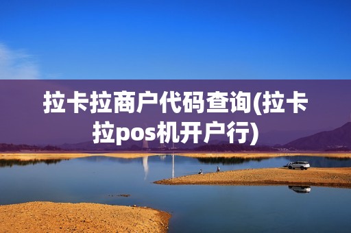 拉卡拉商户代码查询(拉卡拉pos机开户行)