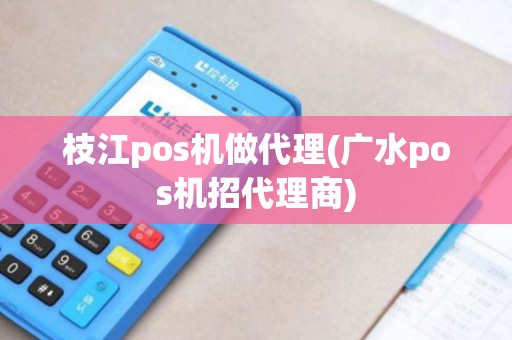 枝江pos机做代理(广水pos机招代理商)