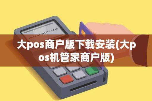 大pos商户版下载安装(大pos机管家商户版)