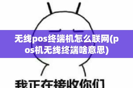 无线pos终端机怎么联网(pos机无线终端啥意思)