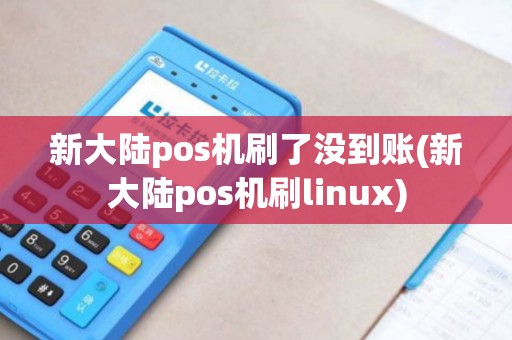 新大陆pos机刷了没到账(新大陆pos机刷linux)