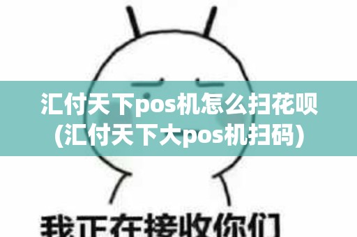 汇付天下pos机怎么扫花呗(汇付天下大pos机扫码)