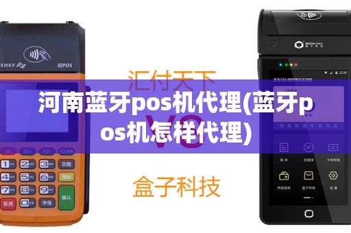 河南蓝牙pos机代理(蓝牙pos机怎样代理)