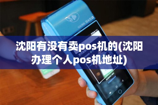 沈阳有没有卖pos机的(沈阳办理个人pos机地址)