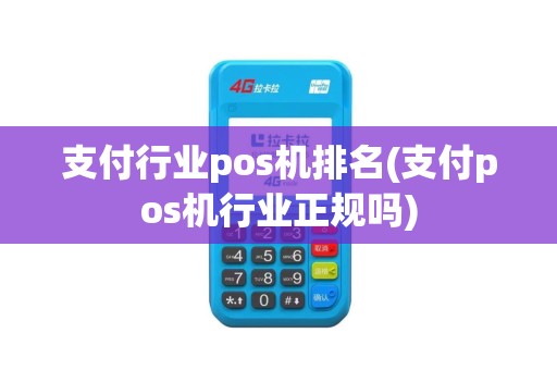 支付行业pos机排名(支付pos机行业正规吗)