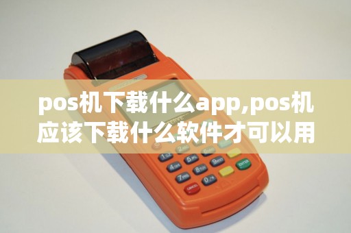 pos机下载什么app,pos机应该下载什么软件才可以用