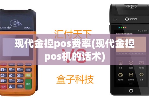 现代金控pos费率(现代金控pos机的话术)