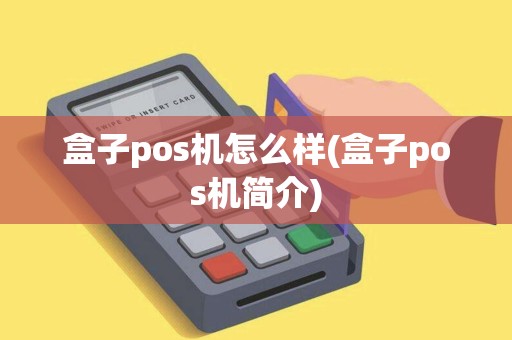 盒子pos机怎么样(盒子pos机简介)