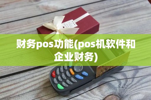 财务pos功能(pos机软件和企业财务)