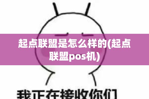 起点联盟是怎么样的(起点联盟pos机)