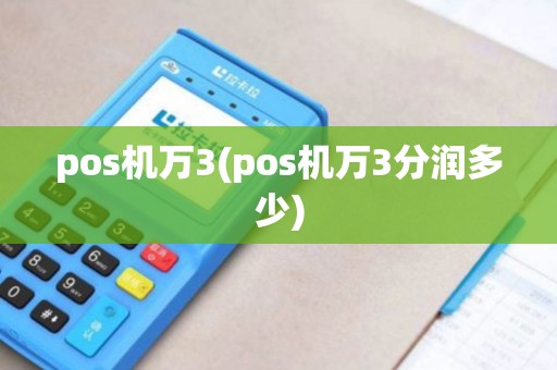 pos机万3(pos机万3分润多少)
