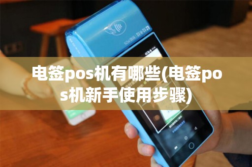 电签pos机有哪些(电签pos机新手使用步骤)