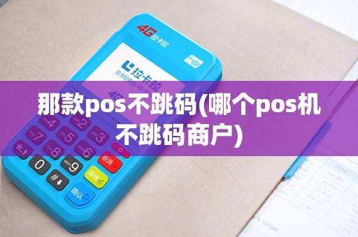 那款pos不跳码(哪个pos机不跳码商户)