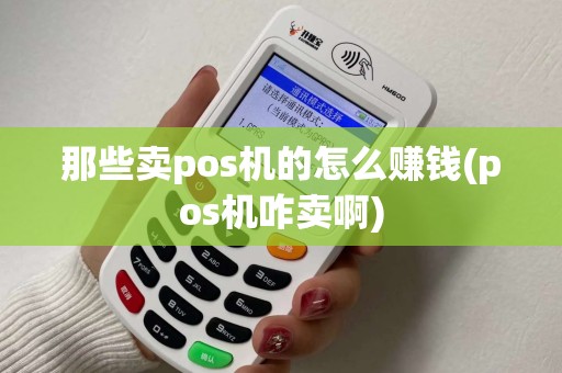 那些卖pos机的怎么赚钱(pos机咋卖啊)
