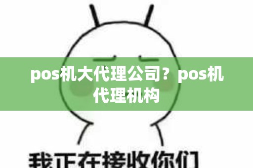 pos机大代理公司？pos机代理机构