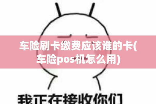 车险刷卡缴费应该谁的卡(车险pos机怎么用)