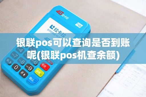银联pos可以查询是否到账呢(银联pos机查余额)