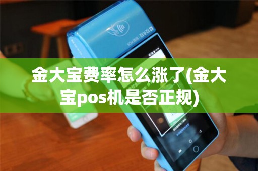 金大宝费率怎么涨了(金大宝pos机是否正规)