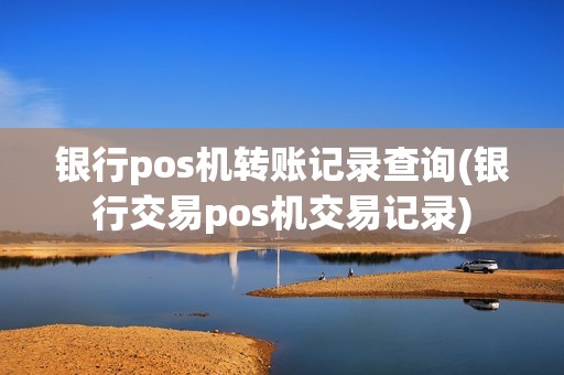 银行pos机转账记录查询(银行交易pos机交易记录)