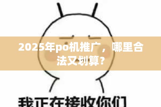 2025年po机推广，哪里合法又划算？