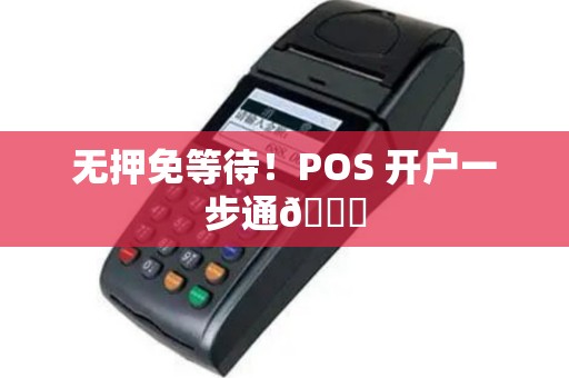 无押免等待！POS 开户一步通🚀
