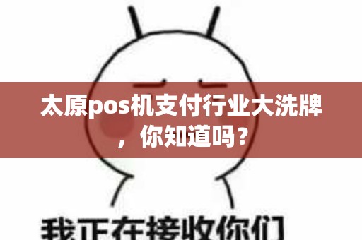 太原pos机支付行业大洗牌,你知道吗? 太原pos机支付行业大洗牌,你知道吗?
